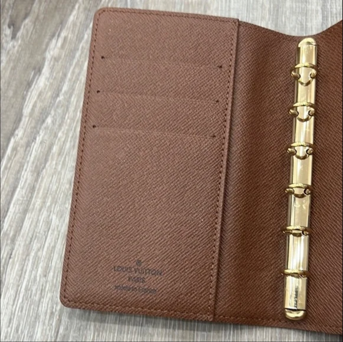 Louis Vuitton Brown Monogram Ring Agenda Cover PM