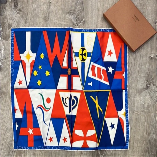 Louis Vuitton Limited Edition World Cup 2000 Silk Scarf