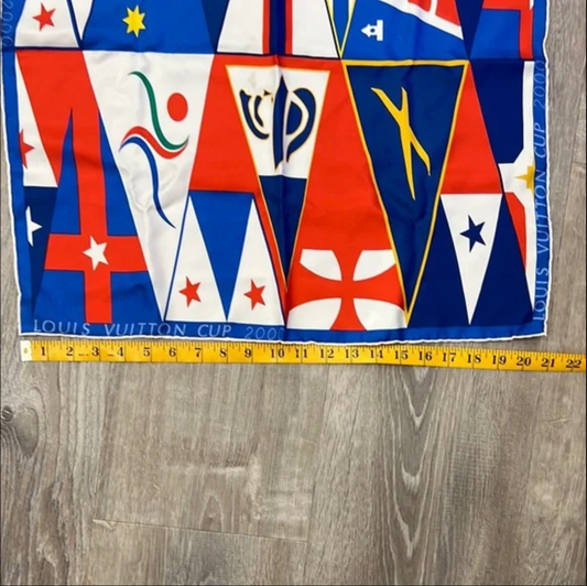 Louis Vuitton Limited Edition World Cup 2000 Silk Scarf