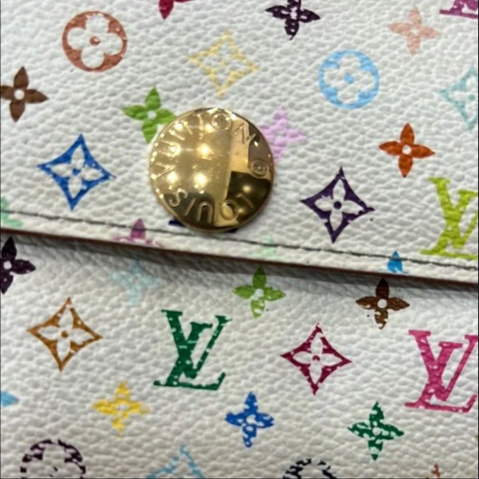 Louis Vuitton White Murakami Wallet