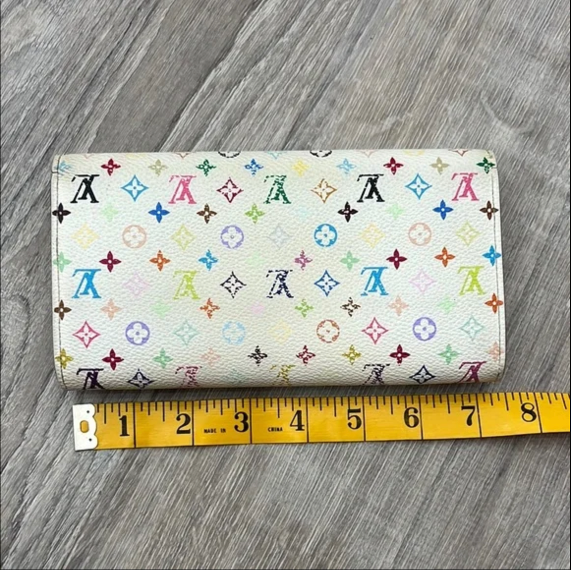 Louis Vuitton White Murakami Wallet