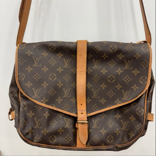 Louis Vuitton Brown Monogram Saumur 35 Crossbody