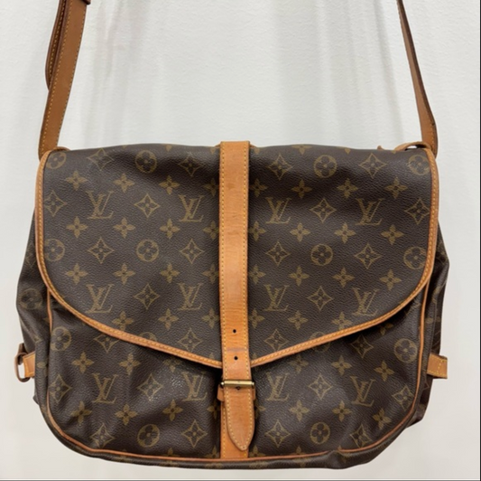 Louis Vuitton Brown Monogram Saumur 35 Crossbody