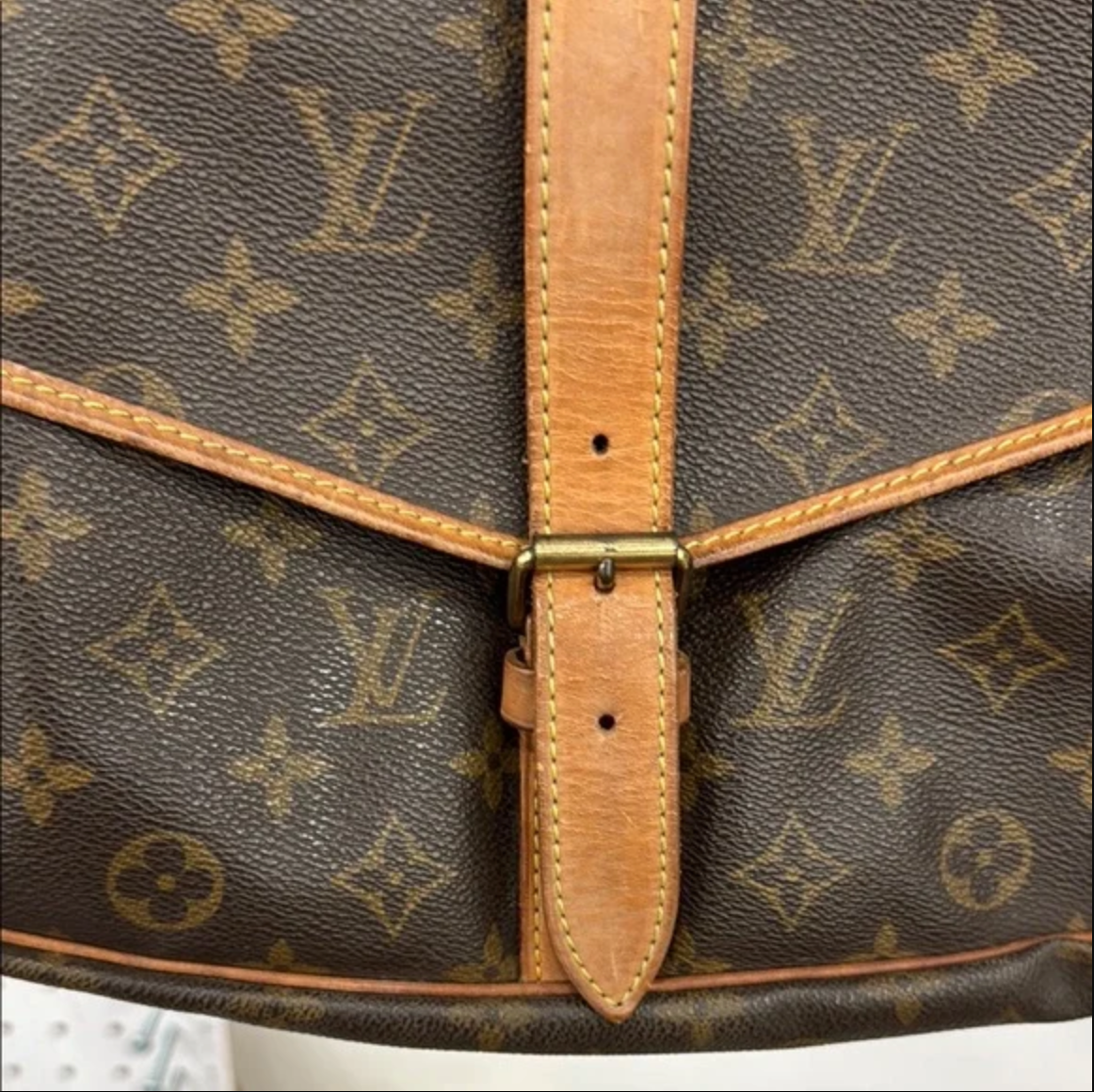 Louis Vuitton Brown Monogram Saumur 35 Crossbody