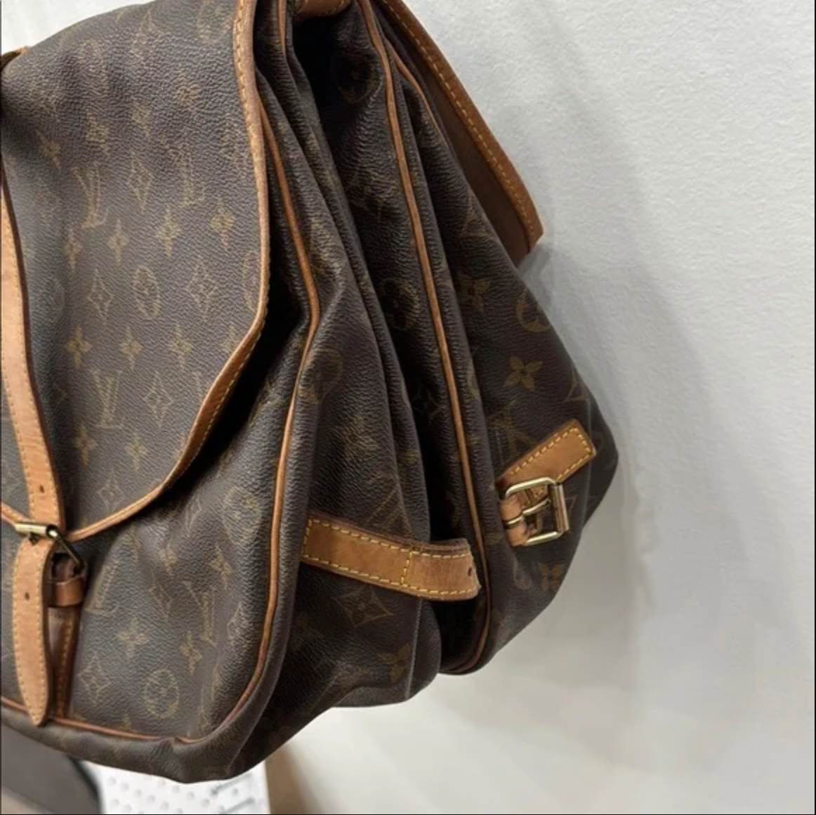 Louis Vuitton Brown Monogram Saumur 35 Crossbody