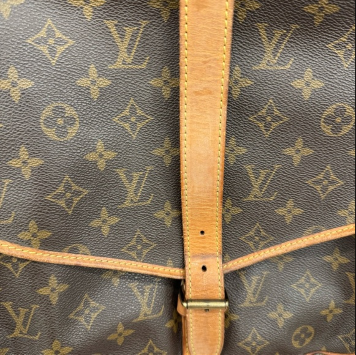 Louis Vuitton Brown Monogram Saumur 35 Crossbody