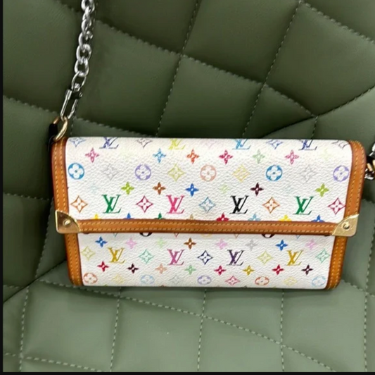 Louis Vuitton White Murakami International Wallet