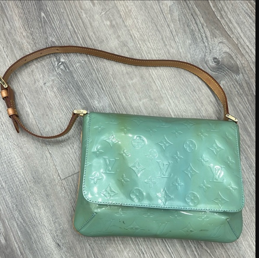 Louis Vuitton Green Monogram Vernis Thompson Street Bag