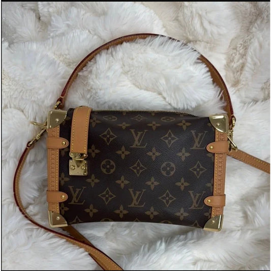 Louis Vuitton Brown Monogram Canvas Crossbody Bag - Side Trunk MM