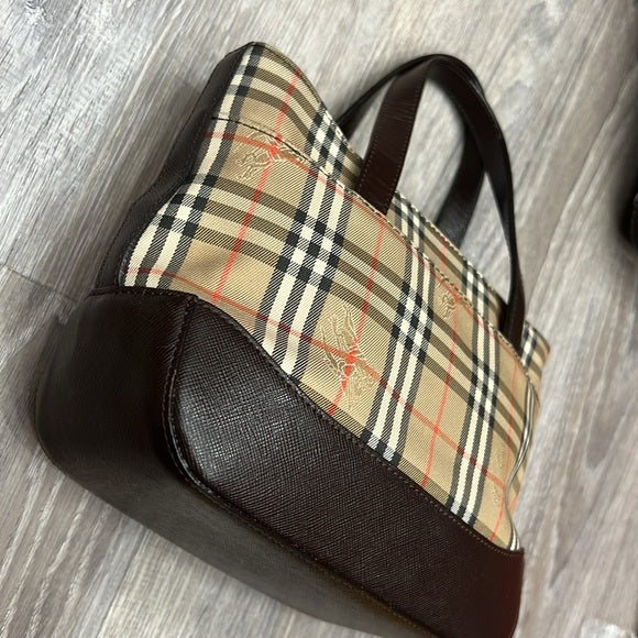Burberry Nova Check Mini Tote Bag