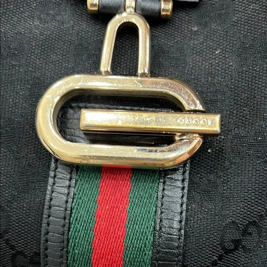 Gucci Black Monogram Junco Shoulder Bag