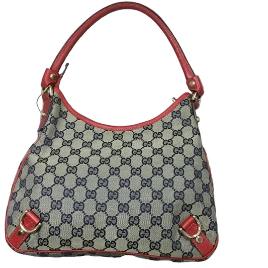 Gucci Red Abbey D-Ring GG Monogram Shoulder Bag