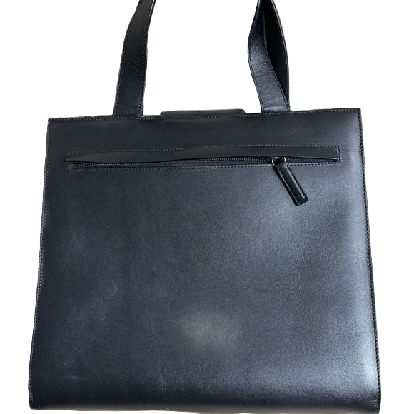 GUCCI Vintage black leather handbag / tote