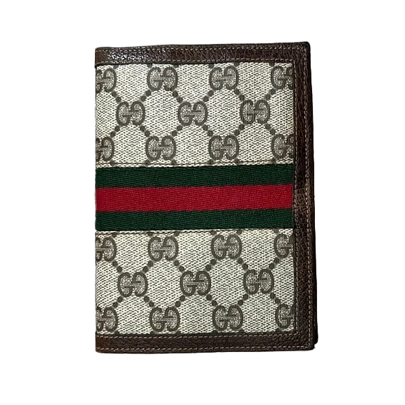Gucci GG Monogram Sherry Line Passport Cover