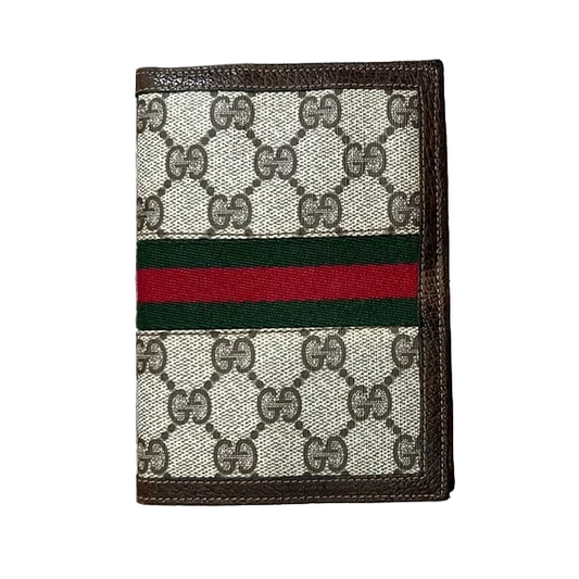Gucci GG Monogram Sherry Line Passport Cover