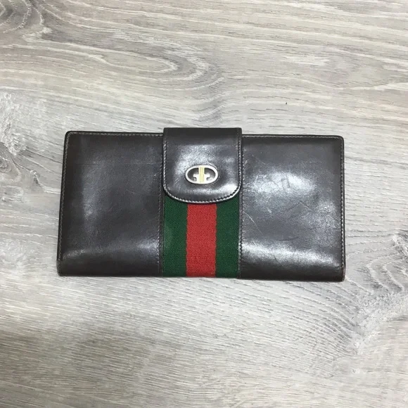 Gucci Brown Sherry Line Wallet