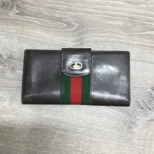 Gucci Brown Sherry Line Wallet