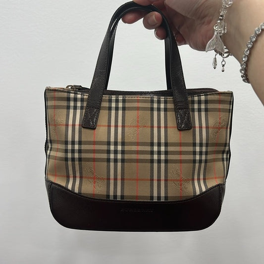 Burberry Nova Check Mini Tote Bag