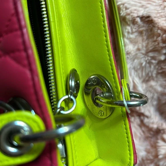 Christian Dior Lady Dior Tricolor Medium Crossbody Bag