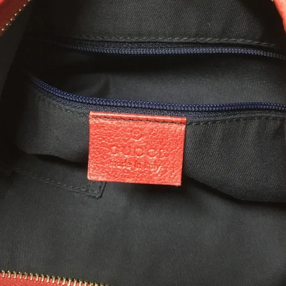 Gucci Red Abbey D-Ring GG Monogram Shoulder Bag