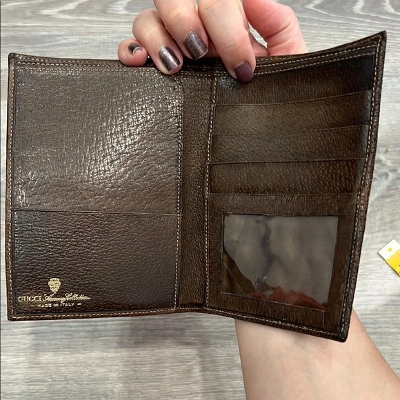 Gucci GG Monogram Sherry Line Passport Cover