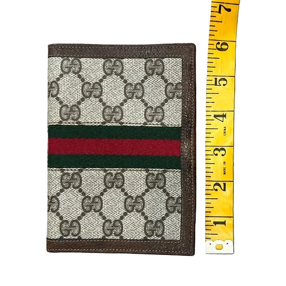 Gucci GG Monogram Sherry Line Passport Cover