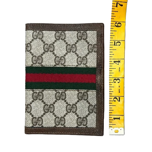 Gucci GG Monogram Sherry Line Passport Cover