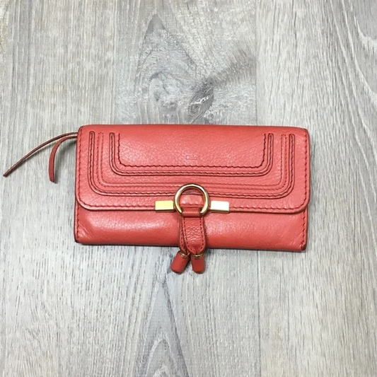 Chloe Coral Leather Wallet