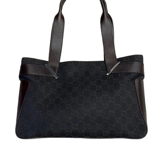 Gucci Black and Brown Leather Shoulder Bag