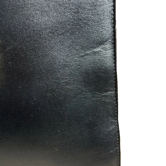 GUCCI Vintage black leather handbag / tote