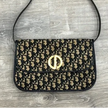 Christian Dior Oblique Canvas Shoulder / Crossbody Bag