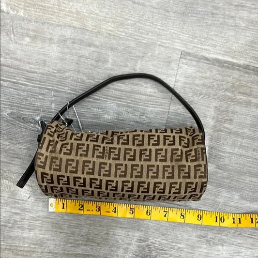 Fendi Brown Shoulder Bag with Signature Monogram