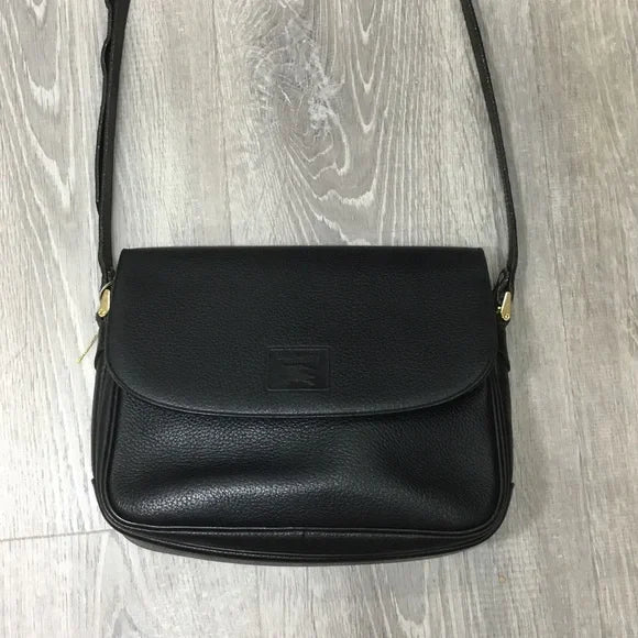 Burberry Black Crossbody Bag with Gold Accents