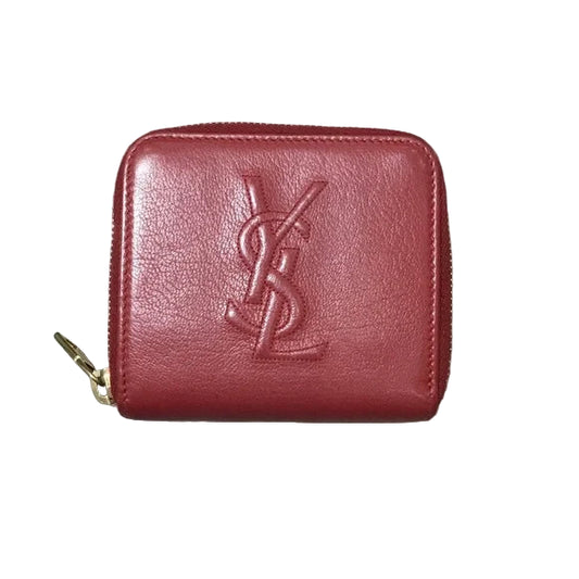 Yves Saint Laurent Red Leather Wallet
