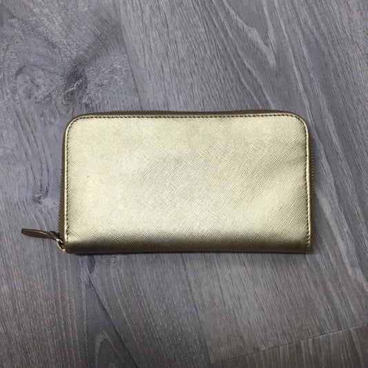 Prada Metallic Gold Wallet