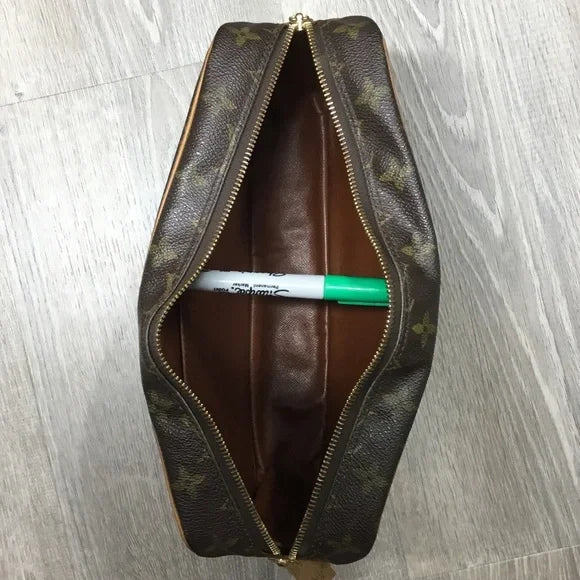 Louis Vuitton Brown and Tan Monogram Shoulder Bag