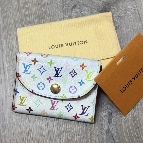 Louis Vuitton White Murakami Wallet